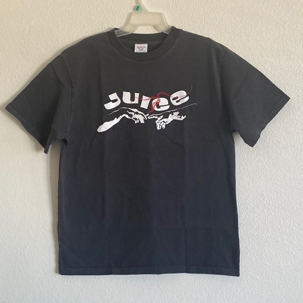 JUICE Men’s 100% Thick Cotton Gray T Shirt Size L. Made in USA